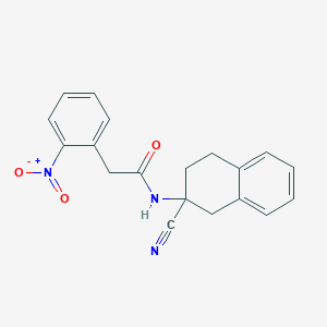 N-(2-cyano-1,2,3,4-tetrahydronaphthalen-2-yl)-2-(2-nitrophenyl)acetamide