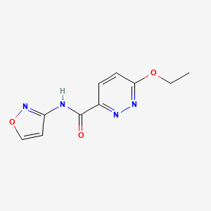 molecular formula C10H10N4O3 B2669927 6-ethoxy-N-(isoxazol-3-yl)pyridazine-3-carboxamide CAS No. 1705432-71-8