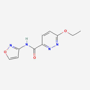 molecular formula C10H10N4O3 B2669927 6-乙氧基-N-(异噁唑-3-基)吡啶并[1,2-a]吡嗪-3-甲酰胺 CAS No. 1705432-71-8