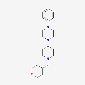 1-phenyl-4-(1-((tetrahydro-2H-pyran-4-yl)methyl)piperidin-4-yl)piperazine