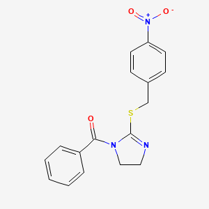 [2-[(4-Nitrophenyl)methylsulfanyl]-4,5-dihydroimidazol-1-yl]-phenylmethanone