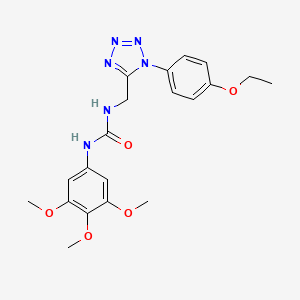 molecular formula C20H24N6O5 B2669951 1-((1-(4-乙氧苯基)-1H-四唑-5-基)甲基)-3-(3,4,5-三甲氧基苯基)脲 CAS No. 951547-35-6