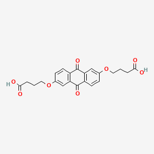 molecular formula C22H20O8 B2669957 4-[6-(3-羧基丙氧基)-9,10-二氧代蒽-2-基]氧丁酸 CAS No. 2370885-20-2