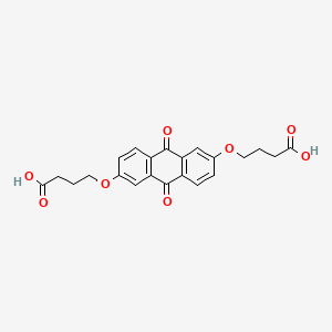 4-[6-(3-Carboxypropoxy)-9,10-dioxoanthracen-2-yl]oxybutanoic acid