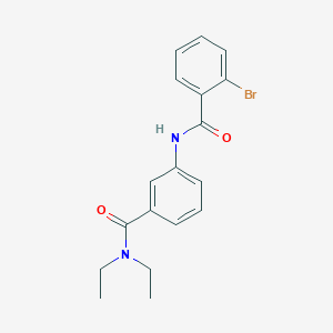 molecular formula C18H19BrN2O2 B266996 2-bromo-N-{3-[(diethylamino)carbonyl]phenyl}benzamide 