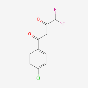molecular formula C10H7ClF2O2 B2669968 1-(4-Chlorophenyl)-4,4-difluorobutane-1,3-dione CAS No. 170570-76-0