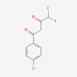 B2669968 1-(4-Chlorophenyl)-4,4-difluorobutane-1,3-dione CAS No. 170570-76-0