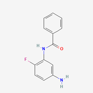 molecular formula C13H11FN2O B2669972 N-(5-Amino-2-fluorophenyl)benzamide CAS No. 263400-66-4