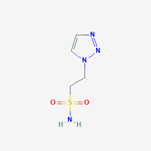 molecular formula C4H8N4O2S B2669976 2-(Triazol-1-yl)ethanesulfonamide CAS No. 1936564-20-3