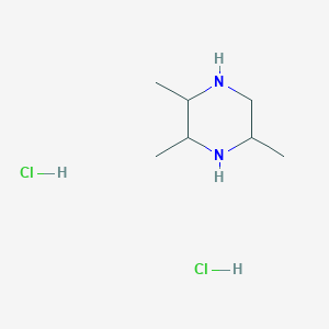molecular formula C7H18Cl2N2 B2669990 2,3,5-三甲基哌嗪；二盐酸盐 CAS No. 2470440-87-8