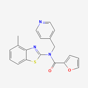 N-(4-methylbenzo[d]thiazol-2-yl)-N-(pyridin-4-ylmethyl)furan-2-carboxamide