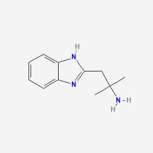 molecular formula C11H15N3 B2670003 1-(1H-Benzo[d]imidazol-2-yl)-2-methylpropan-2-amine CAS No. 39650-66-3
