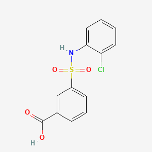 molecular formula C13H10ClNO4S B2670005 3-[(2-Chlorophenyl)sulfamoyl]benzoic acid CAS No. 325732-21-6
