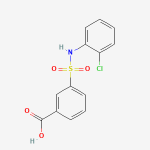 molecular formula C13H10ClNO4S B2670005 3-[(2-氯苯基)磺酰胺]苯甲酸 CAS No. 325732-21-6