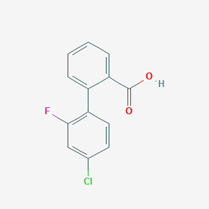 molecular formula C13H8ClFO2 B2670006 2-(4-氯-2-氟苯基)苯甲酸 CAS No. 1518644-27-3