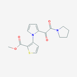 methyl 3-{2-[2-oxo-2-(1-pyrrolidinyl)acetyl]-1H-pyrrol-1-yl}-2-thiophenecarboxylate