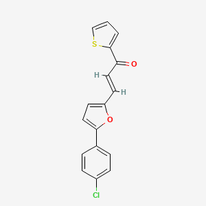 (2E)-3-[5-(4-chlorophenyl)furan-2-yl]-1-(thiophen-2-yl)prop-2-en-1-one