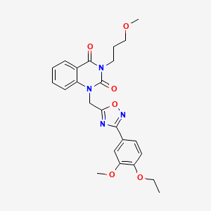 1-((3-(4-ethoxy-3-methoxyphenyl)-1,2,4-oxadiazol-5-yl)methyl)-3-(3-methoxypropyl)quinazoline-2,4(1H,3H)-dione