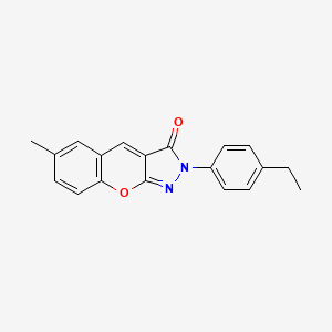 2-(4-ethylphenyl)-6-methylchromeno[2,3-c]pyrazol-3(2H)-one