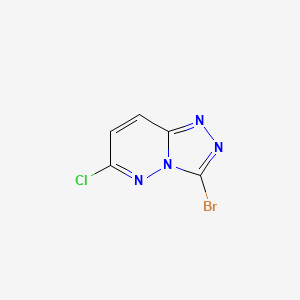 molecular formula C5H2BrClN4 B2670049 3-Bromo-6-chloro-[1,2,4]triazolo[4,3-b]pyridazine CAS No. 383157-16-2