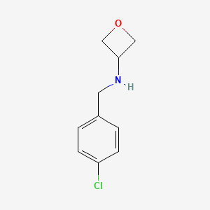 molecular formula C10H12ClNO B2670052 N-(4-Chlorobenzyl)oxetan-3-amine CAS No. 1340248-48-7