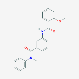 molecular formula C22H20N2O3 B267006 2-methoxy-N-{3-[(methylanilino)carbonyl]phenyl}benzamide 