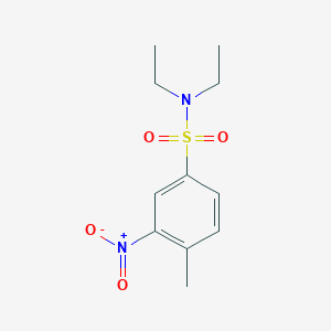 molecular formula C11H16N2O4S B2670066 N,N-diethyl-4-methyl-3-nitrobenzenesulfonamide CAS No. 91431-22-0