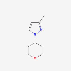 molecular formula C9H14N2O B2670067 3-methyl-1-(oxan-4-yl)-1H-pyrazole CAS No. 1339709-68-0