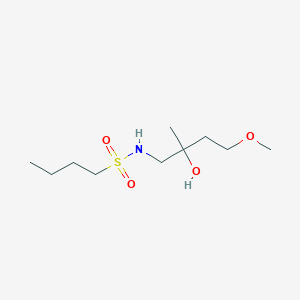 molecular formula C10H23NO4S B2670079 N-(2-hydroxy-4-methoxy-2-methylbutyl)butane-1-sulfonamide CAS No. 1701642-12-7