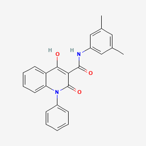 molecular formula C24H20N2O3 B2670084 N-(3,5-dimethylphenyl)-4-hydroxy-2-oxo-1-phenyl-1,2-dihydroquinoline-3-carboxamide CAS No. 1040645-05-3