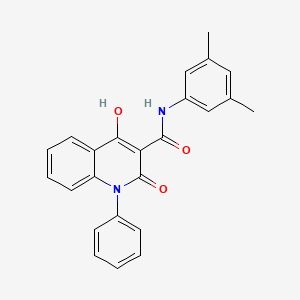 molecular formula C24H20N2O3 B2670084 N-(3,5-二甲基苯基)-4-羟基-2-氧代-1-苯基-1,2-二氢喹啉-3-甲酰胺 CAS No. 1040645-05-3