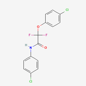 molecular formula C14H9Cl2F2NO2 B2670086 2-(4-氯苯氧基)-N-(4-氯苯基)-2,2-二氟乙酰胺 CAS No. 251096-74-9