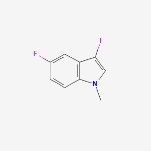 molecular formula C9H7FIN B2670095 5-fluoro-3-iodo-1-methyl-1H-indole CAS No. 1350378-38-9