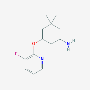 5-[(3-Fluoropyridin-2-yl)oxy]-3,3-dimethylcyclohexan-1-amine