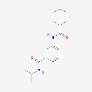 molecular formula C17H24N2O2 B267011 3-[(cyclohexylcarbonyl)amino]-N-isopropylbenzamide 
