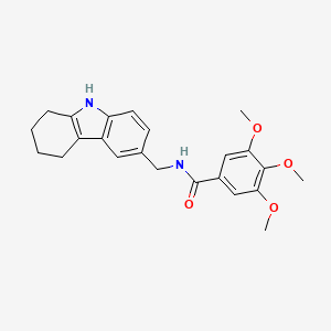 molecular formula C23H26N2O4 B2670115 3,4,5-trimethoxy-N-((2,3,4,9-tetrahydro-1H-carbazol-6-yl)methyl)benzamide CAS No. 852138-26-2