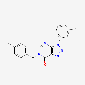 molecular formula C19H17N5O B2670117 3-(3-Methylphenyl)-6-[(4-methylphenyl)methyl]triazolo[4,5-d]pyrimidin-7-one CAS No. 893937-19-4