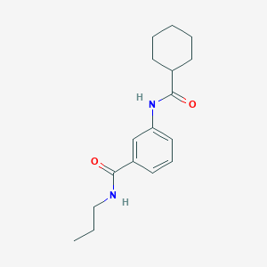 molecular formula C17H24N2O2 B267012 3-[(cyclohexylcarbonyl)amino]-N-propylbenzamide 