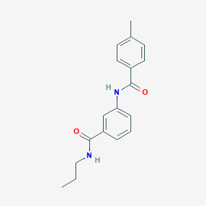 molecular formula C18H20N2O2 B267014 3-[(4-methylbenzoyl)amino]-N-propylbenzamide 