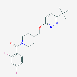 3-Tert-butyl-6-{[1-(2,4-difluorobenzoyl)piperidin-4-yl]methoxy}pyridazine