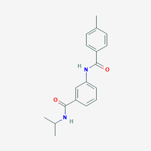molecular formula C18H20N2O2 B267017 N-isopropyl-3-[(4-methylbenzoyl)amino]benzamide 