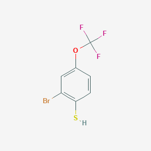 molecular formula C7H4BrF3OS B2670177 2-Bromo-4-trifluoromethoxybenzenethiol CAS No. 875143-35-4