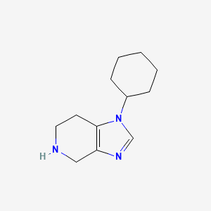 molecular formula C12H19N3 B2670179 1-Cyclohexyl-4,5,6,7-tetrahydroimidazo[4,5-c]pyridine CAS No. 1339422-40-0