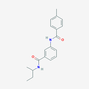 molecular formula C19H22N2O2 B267018 N-(sec-butyl)-3-[(4-methylbenzoyl)amino]benzamide 