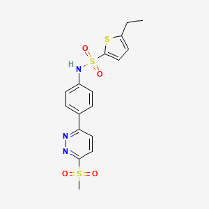 5-ethyl-N-(4-(6-(methylsulfonyl)pyridazin-3-yl)phenyl)thiophene-2-sulfonamide