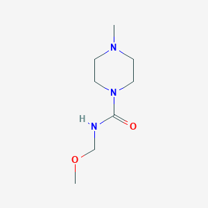 molecular formula C8H17N3O2 B2670189 N-(甲氧甲基)-4-甲基哌嗪-1-甲酰胺 CAS No. 1790342-05-0