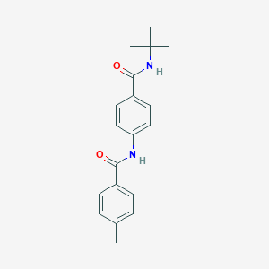 molecular formula C19H22N2O2 B267019 N-{4-[(tert-butylamino)carbonyl]phenyl}-4-methylbenzamide 