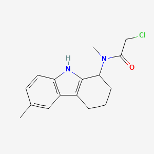 2-Chloro-N-methyl-N-(6-methyl-2,3,4,9-tetrahydro-1H-carbazol-1-yl)acetamide