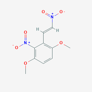 molecular formula C10H10N2O6 B2670197 1,4-二甲氧基-2-硝基-3-[(E)-2-硝基乙烯基]苯 CAS No. 143814-63-5