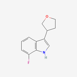 7-Fluoro-3-(tetrahydrofuran-3-yl)-1H-indole
